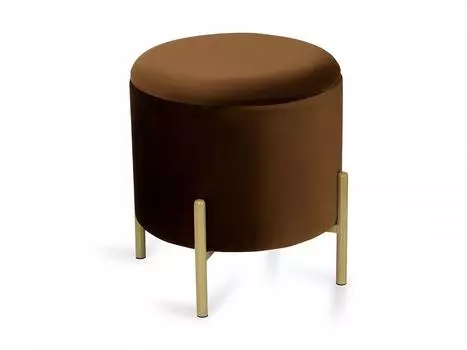 Пуф cache (ogogo) коричневый 40 см.