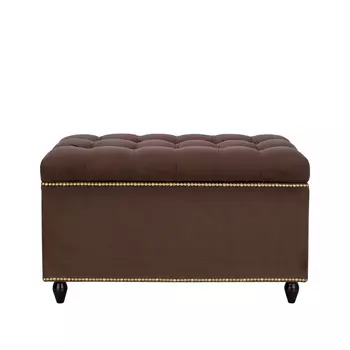 Пуф classic-03 (leset) коричневый 80x45x40 см.