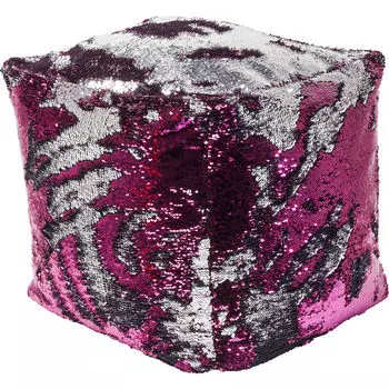 Пуф disco (kare) розовый 45x45x45 см.