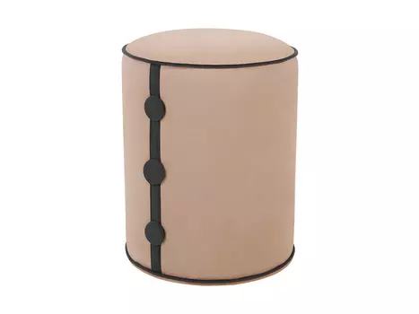 Пуф drum button (ogogo) бежевый 49 см.