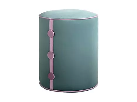Пуф drum button (ogogo) бирюзовый 49 см.