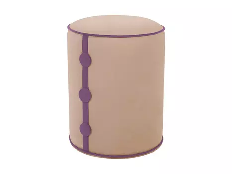 Пуф drum button (ogogo) розовый 49 см.