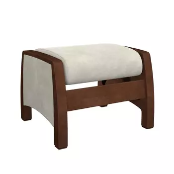 Пуф-глайдер модель balance 1 белый (комфорт) белый 61x43x49 см.