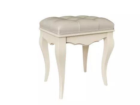 Пуф gold wood (la neige) белый 46.5x38.0x52.0 см.