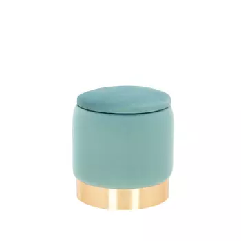 Пуф йорк (leset) бирюзовый 45 см.