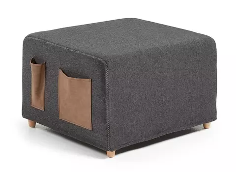 Пуф-кровать kos (la forma) черный 70x45x180 см.