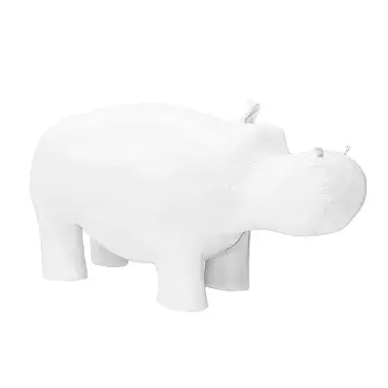 Пуф бегемот (leset) белый 52x45x97 см.
