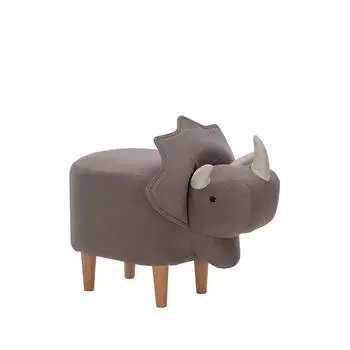 Пуф dino combi (leset) серый 65x43x34 см.