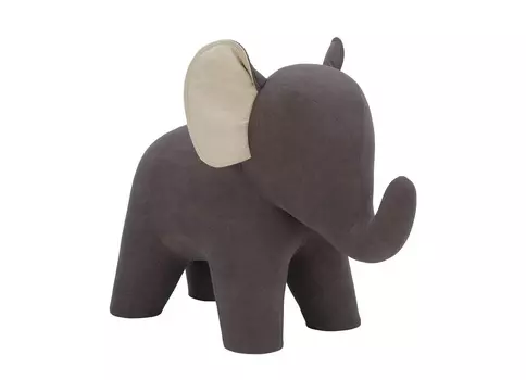 Пуф elephant (leset) серый 40x75x95 см.