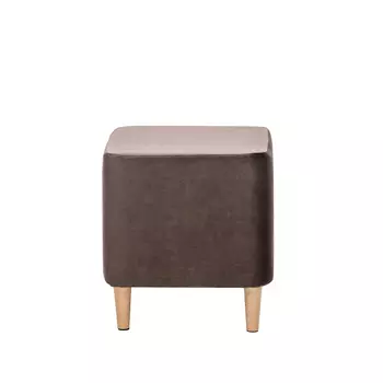 Пуф leset соул квадратный со съемным чехлом (leset) коричневый 42x45x42 см.