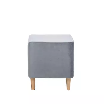 Пуф leset соул квадратный со съемным чехлом (leset) серый 42x45x42 см.