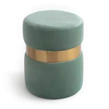 Пуф luxore (laredoute) бирюзовый 43 см.