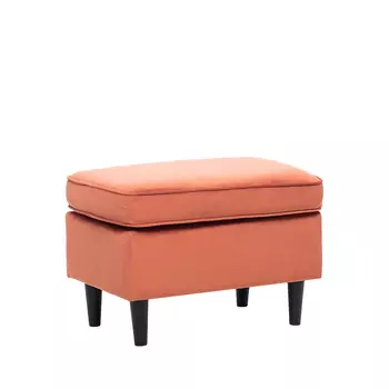 Пуф микс (leset) оранжевый 60x42x40 см.