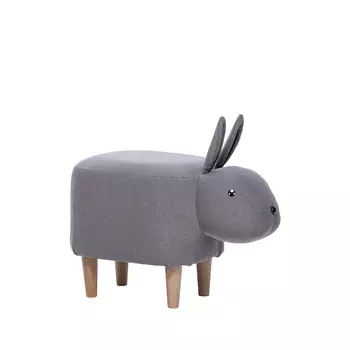 Пуф rabbit combi (leset) серый 63x41x33 см.