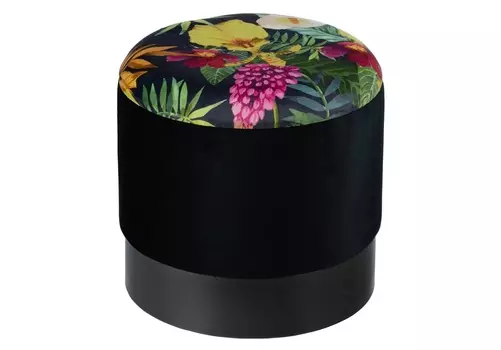 Пуф с крышкой (glasar) черный 35.0x35.0x35.0 см.