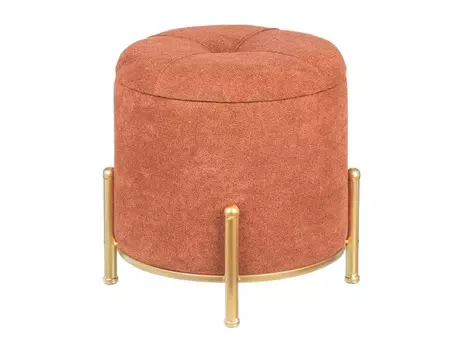 Пуф с крышкой (glasar) розовый 34.0x34.0x35.0 см.