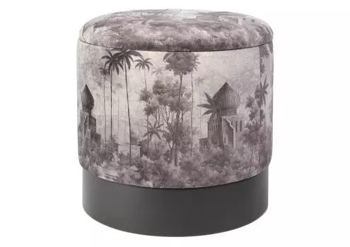 Пуф с крышкой (glasar) серый 36.0x35.0x36.0 см.