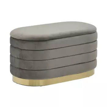 Пуф subsequent (to4rooms) серый 80x42x42 см.