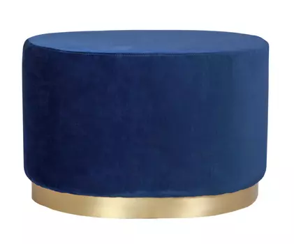 Пуф topper oval blue (mak-interior) синий 60x40x40 см.