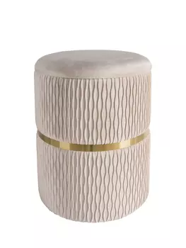 Пуфик бежевый verona (my interno) бежевый 32x38x32 см.