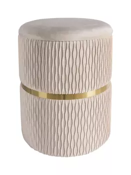 Пуфик бежевый verona (my interno) бежевый 36x44x36 см.