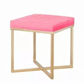 Пуфик остин (инлавка) розовый 47x42x42 см.