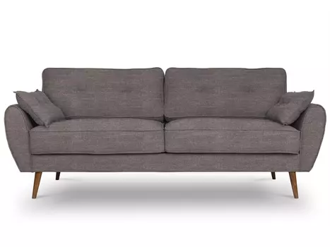 Раскладной диван vogue (myfurnish) серый 243x75x102 см.