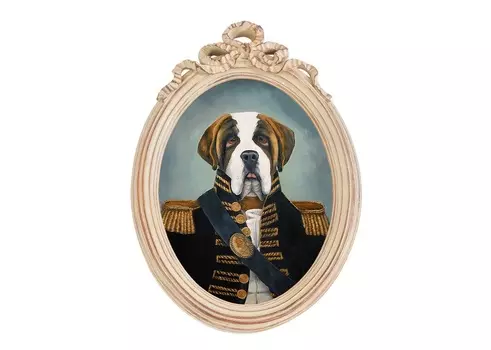 Репродукция «эрмитаж», версия 53 «эполеты» в картинной раме «бернадетт» (object desire) мультиколор 30x43x3 см.