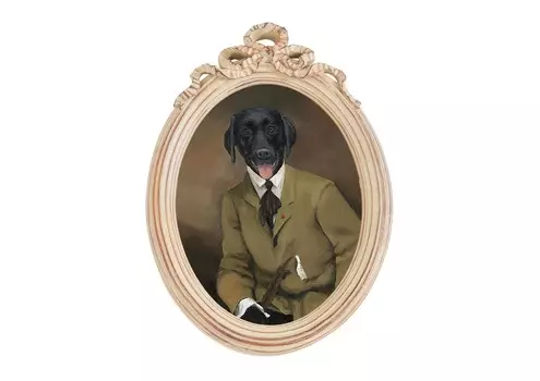 Репродукция «эрмитаж», версия 57 «писатель романов» в картинной раме «бернадетт» (object desire) мультиколор 30x43x4 см.