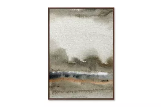 Репродукция картины на холсте autumn colors landscape (картины в квартиру) мультиколор 75x105 см.