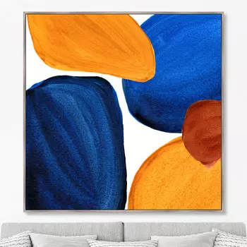 Репродукция картины на холсте forms and colors, composition no19 (картины в квартиру) мультиколор 105x105 см.