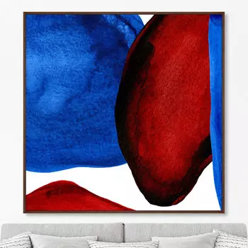 Репродукция картины на холсте forms and colors, composition no25 (картины в квартиру) мультиколор 105x105 см.