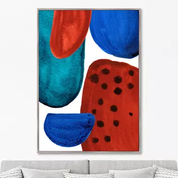 Репродукция картины на холсте forms and colors, composition no29 (картины в квартиру) мультиколор 75x105 см.