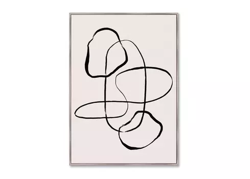 Репродукция картины на холсте go up! (картины в квартиру) бежевый 75x105 см.