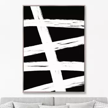 Репродукция картины на холсте no strings attached, no3 (картины в квартиру) черный 75x105 см.