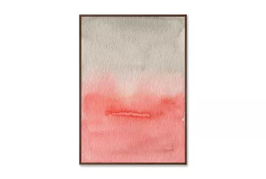 Репродукция картины на холсте sunset (картины в квартиру) розовый 75x105 см.