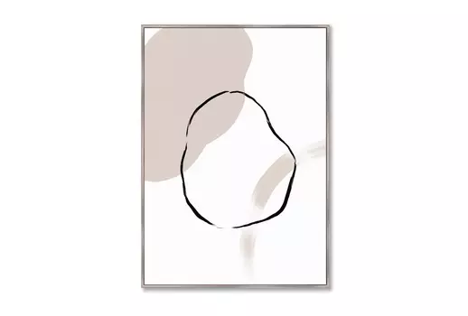 Репродукция картины на холсте the object is subjective (картины в квартиру) мультиколор 75x105 см.