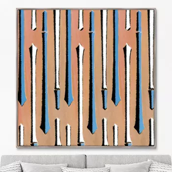 Репродукция картины на холсте vintage print of japanese textile №37, 1904г. (картины в квартиру) мультиколор