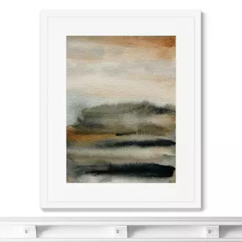 Репродукция картины в раме early november sky (картины в квартиру) мультиколор 42x52 см.