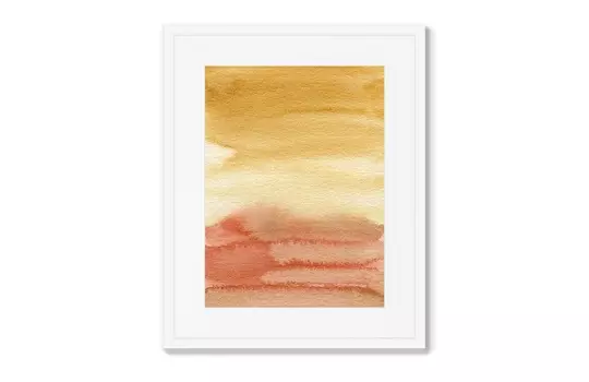Репродукция картины в раме sunset in june (картины в квартиру) мультиколор 42x52 см.