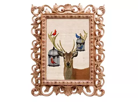 Репродукция лесная сказка (object desire) мультиколор 20x25x2 см.