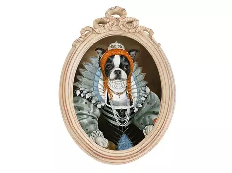 Репродукция «музейный экспонат», версия 32 в картинной раме «офелия» (object desire) мультиколор 30.5x43.0x4.0 см.