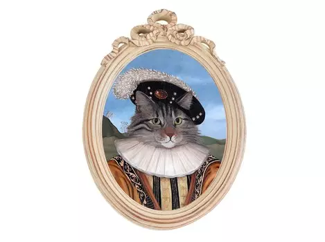 Репродукция «музейный экспонат», версия 33 в картинной раме «офелия» (object desire) мультиколор 30.5x43.0x4.0 см.