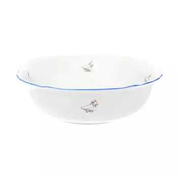 Салатник квадратный гуси (dubi) белый 26x26 см.