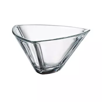 Салатник triangle (crystalite bohemia) прозрачный 18x18 см.