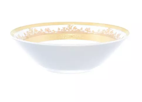 Салатник white gold 9320 24см (falkenporzellan) золотой