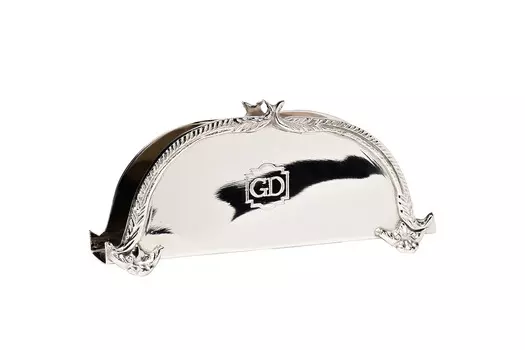 Салфетница (garda decor) серебристый 19x9x5 см.