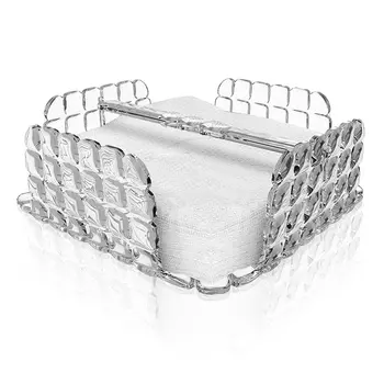 Салфетница квадратная tiffany (guzzini) прозрачный 21x7x21 см.