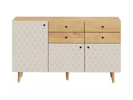 Сервант frida (ogogo) бежевый 149x86x45 см.