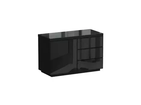 Сервант kristal (ogogo) черный 118x77x52 см.